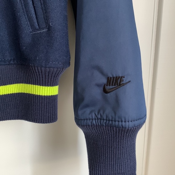 Nike Sportswear Navy Bomber Varsity Jacket - M - Picture 4 of 5